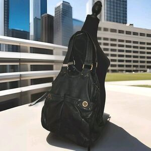MARC BY MARC JACOBS Hobo Totally Turnlock Shoulder Bag Black 13x13x8